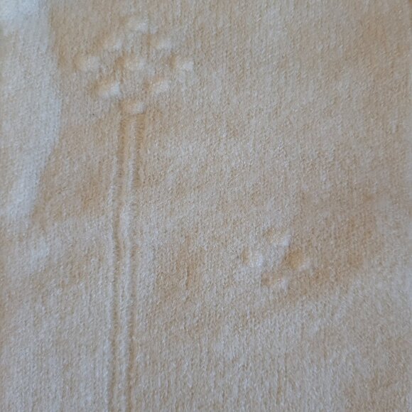 Cardigan Cream Sweater Long Sleeve Shawl Neck Girls 5-7 Years - Picture 5 of 6